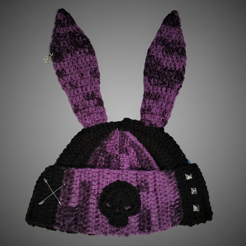 Punk Bunny Beanie in Peculiar Purple