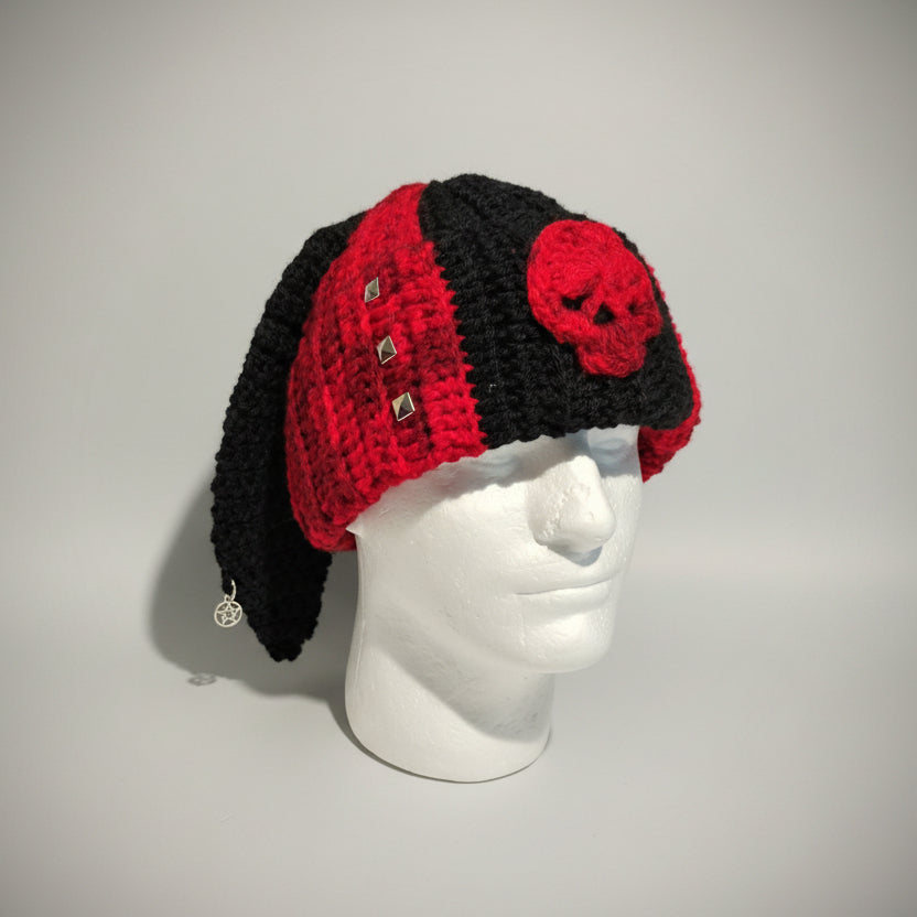 Punk Bunny Beanie in Blood-Of-Your-Enemies