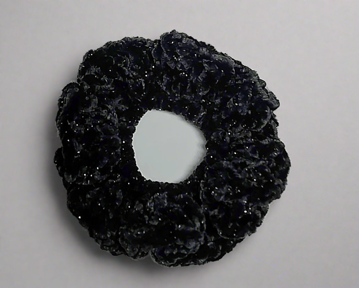 Soft-As-Coffin Lining Hair Scrunchie