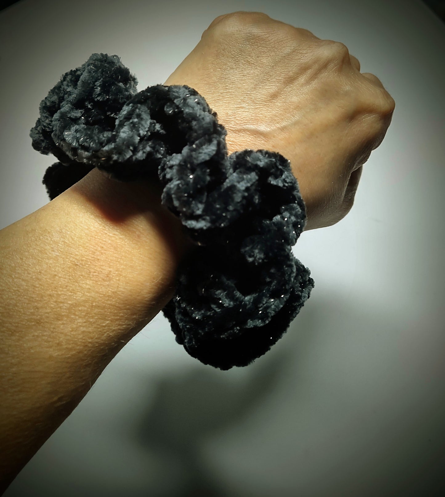 Soft-As-Coffin Lining Hair Scrunchie