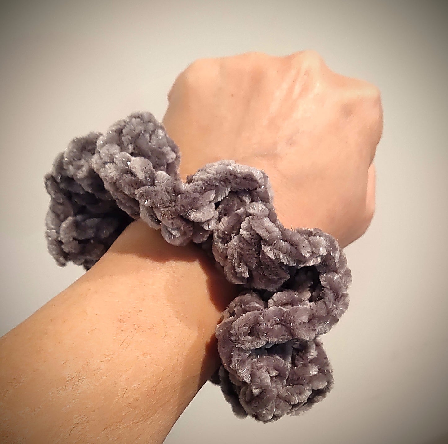 Soft-As-Coffin Lining Hair Scrunchie