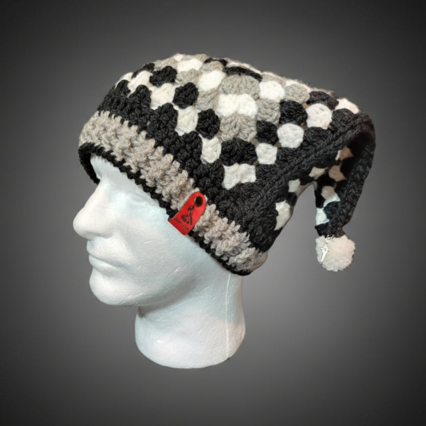 Monochrome Menace Jester Beanie